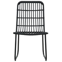 Thumbnail for 3-tlg. Bistro-Set Poly Rattan Schwarz