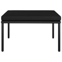 Thumbnail for 6-tlg. Garten-Lounge-Set mit Kissen Schwarz PVC