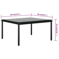 Thumbnail for 5-tlg. Garten-Lounge-Set mit Auflagen Schwarz PVC