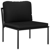 Thumbnail for 6-tlg. Garten-Lounge-Set mit Auflagen Schwarz PVC