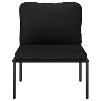 Thumbnail for 6-tlg. Garten-Lounge-Set mit Auflagen Schwarz PVC