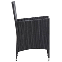 Thumbnail for 9-tlg. Garten-Essgruppe Poly Rattan Schwarz