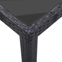 Thumbnail for 9-tlg. Garten-Essgruppe Poly Rattan Schwarz