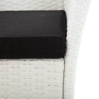 Thumbnail for 9-tlg. Garten-Essgruppe Poly Rattan Weiß