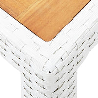 Thumbnail for 5-tlg. Garten-Essgruppe Poly Rattan Weiß