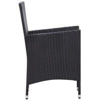 Thumbnail for 9-tlg. Garten-Essgruppe mit Auflagen Poly Rattan Schwarz
