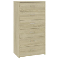 Thumbnail for Sideboard 6 Schubladen Sonoma-Eiche 50x34x96 cm Holzwerkstoff