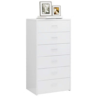 Thumbnail for Sideboard 6 Schubladen Hochglanz-Weiß 50x34x96 cm Holzwerkstoff