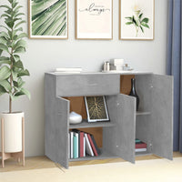 Thumbnail for Sideboard Betongrau 88x30x70 cm Holzwerkstoff