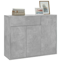Thumbnail for Sideboard Betongrau 88x30x70 cm Holzwerkstoff
