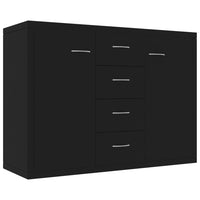 Thumbnail for Sideboard Schwarz 88x30x65 cm Holzwerkstoff