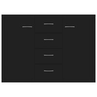 Thumbnail for Sideboard Schwarz 88x30x65 cm Holzwerkstoff