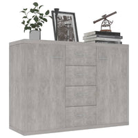 Thumbnail for Sideboard Betongrau 88x30x65 cm Holzwerkstoff