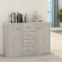 Thumbnail for Sideboard Betongrau 88x30x65 cm Holzwerkstoff