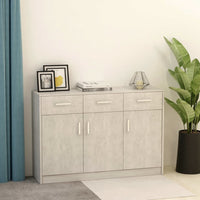 Thumbnail for Sideboard Betongrau 110x30x75 cm Holzwerkstoff