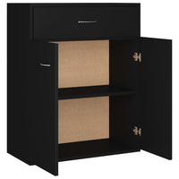 Thumbnail for Sideboard Schwarz 60x30x75 cm Holzwerkstoff