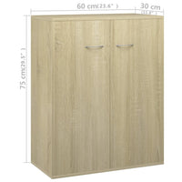 Thumbnail for Sideboard Sonoma-Eiche 60x30x75 cm Holzwerkstoff