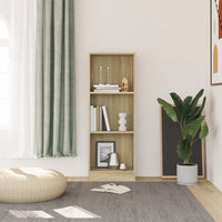 Thumbnail for Bücherregal 3 Fächer Sonoma-Eiche 40x24x109 cm Holzwerkstoff