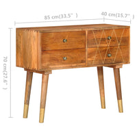 Thumbnail for Sideboard 85×40×70 cm Massivholz Mango