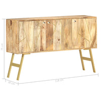 Thumbnail for Sideboard 118x30x75 cm Massivholz Mango