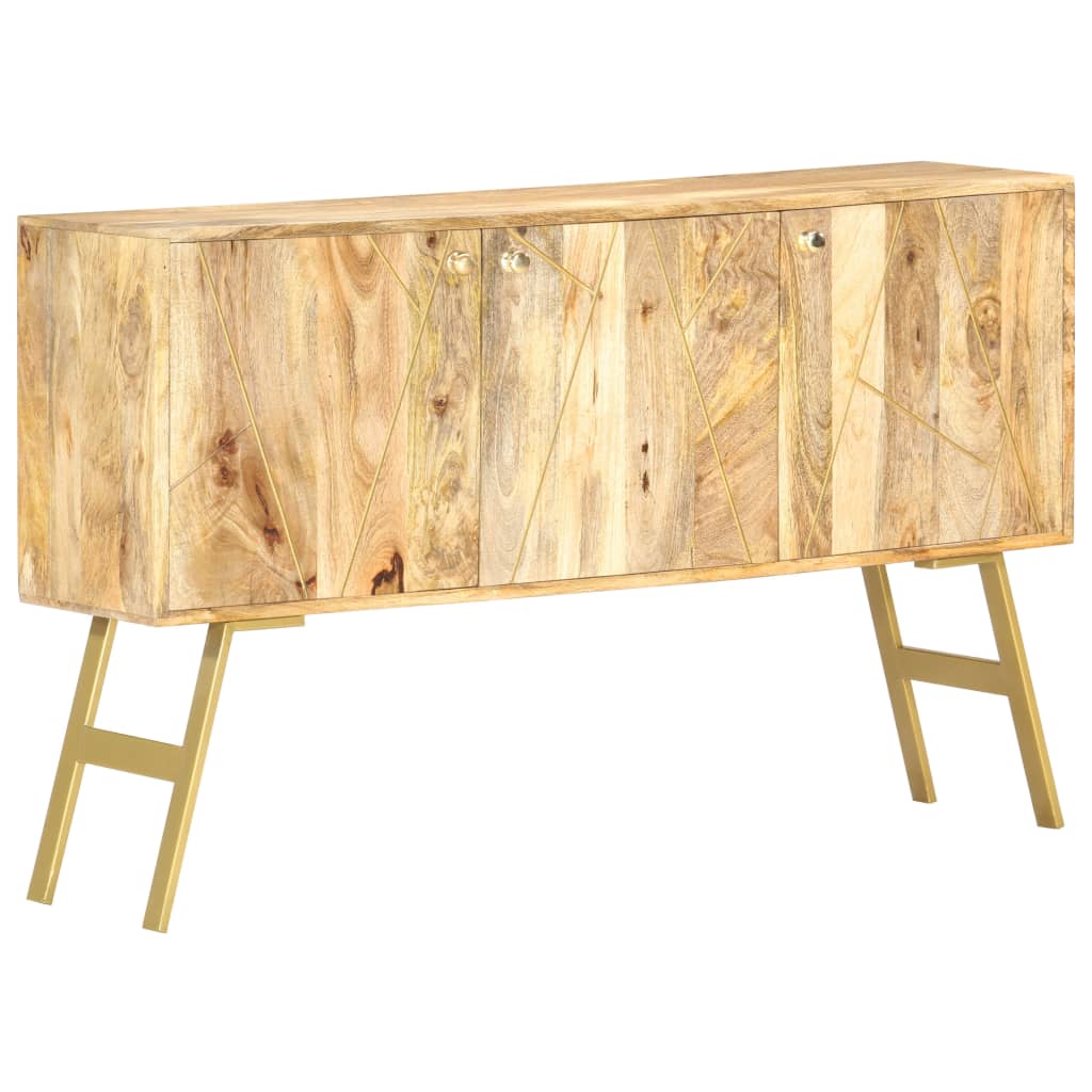Sideboard 118x30x75 cm Massivholz Mango