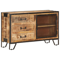 Thumbnail for Sideboard 100×31×60 cm Raues Mango-Massivholz