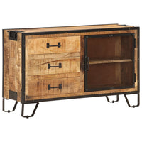 Thumbnail for Sideboard 100×31×60 cm Raues Mango-Massivholz