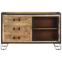 Thumbnail for Sideboard 100×31×60 cm Raues Mango-Massivholz
