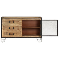 Thumbnail for Sideboard 100×31×60 cm Raues Mango-Massivholz