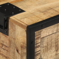 Thumbnail for Sideboard 100×31×60 cm Raues Mango-Massivholz