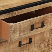 Thumbnail for Sideboard 100×31×60 cm Raues Mango-Massivholz