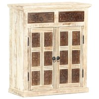 Thumbnail for Sideboard Weiß 65 x 30 x 75 cm Massivholz Mango