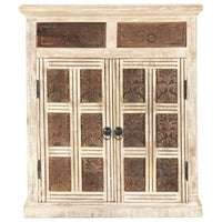 Thumbnail for Sideboard Weiß 65 x 30 x 75 cm Massivholz Mango