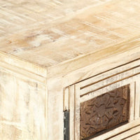 Thumbnail for Sideboard Weiß 65 x 30 x 75 cm Massivholz Mango