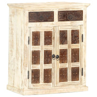 Thumbnail for Sideboard Weiß 65 x 30 x 75 cm Massivholz Mango