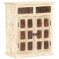 Thumbnail for Sideboard Weiß 65 x 30 x 75 cm Massivholz Mango