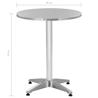 Thumbnail for Gartentisch Silbern 60x70 cm Aluminium