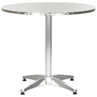 Thumbnail for Gartentisch Silbern 80x70 cm Aluminium