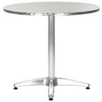 Thumbnail for Gartentisch Silbern 80x70 cm Aluminium