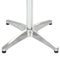 Thumbnail for Gartentisch Silbern 80x70 cm Aluminium