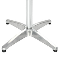 Thumbnail for Gartentisch Silbern 80x80x70 cm Aluminium