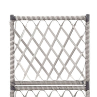 Thumbnail for Hochbeet mit Rankgitter 1 Topf 30x30x107 cm Poly Rattan Grau