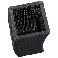 Thumbnail for Garten-Hochbeete 3-tlg. Poly Rattan Schwarz