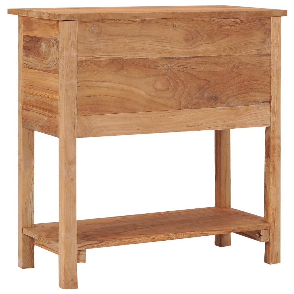 Sideboard 78x35x80 cm Massivholz Teak