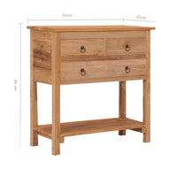 Thumbnail for Sideboard 78x35x80 cm Massivholz Teak