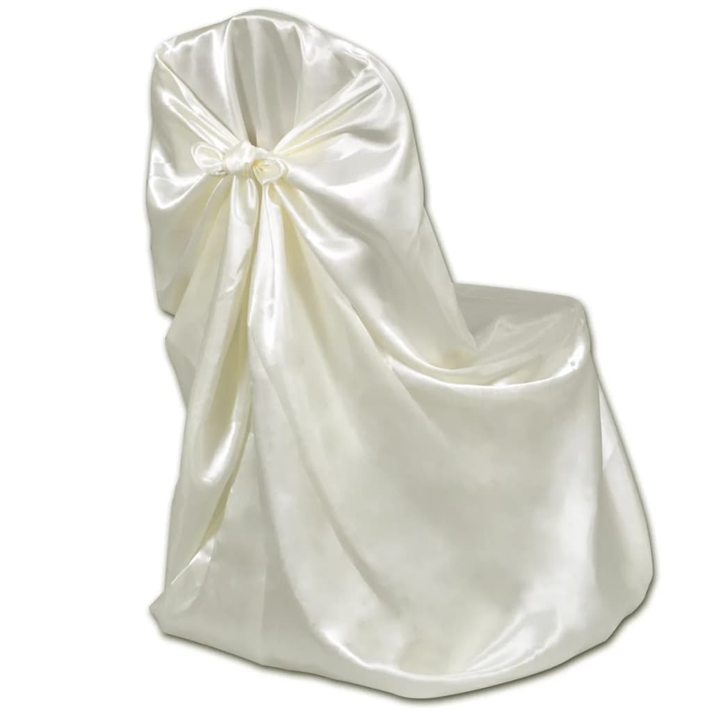 Stuhlhussen für Hochzeit Bankett 12 Stk. Creme