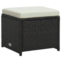 Thumbnail for 6-tlg. Garten-Lounge-Set mit Auflagen Poly Rattan Braun