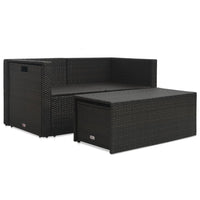 Thumbnail for 6-tlg. Garten-Lounge-Set mit Auflagen Poly Rattan Braun