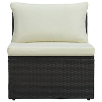 Thumbnail for 6-tlg. Garten-Lounge-Set mit Auflagen Poly Rattan Braun