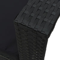 Thumbnail for 6-tlg. Garten-Lounge-Set mit Auflagen Poly Rattan Schwarz